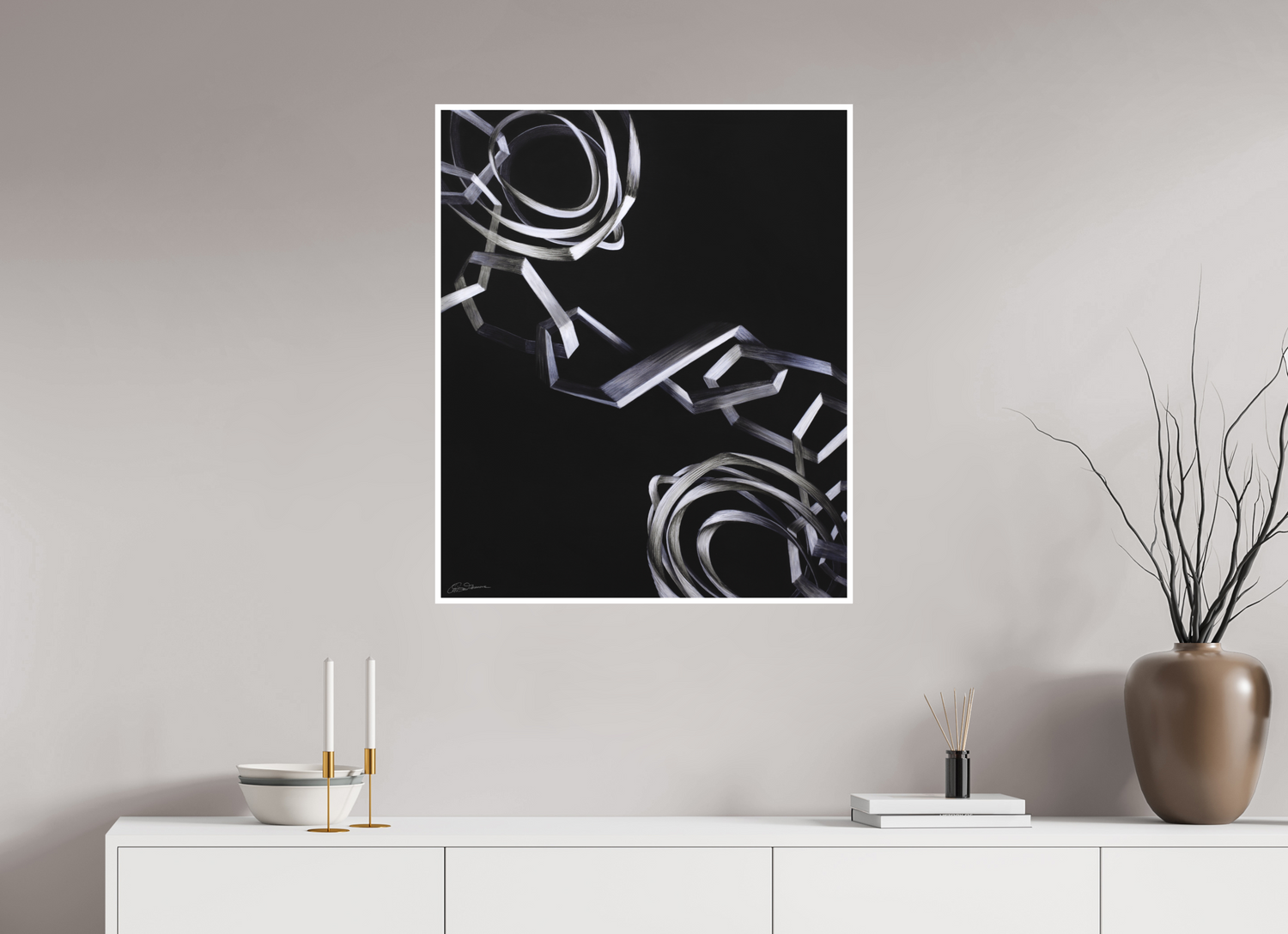 70 x 84,1 cm, Druck auf Papier Zusammenhängen