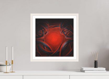 40 x 40 cm, Papier mit Holzrahmen | weiß | Museumsglas Lichtbildner