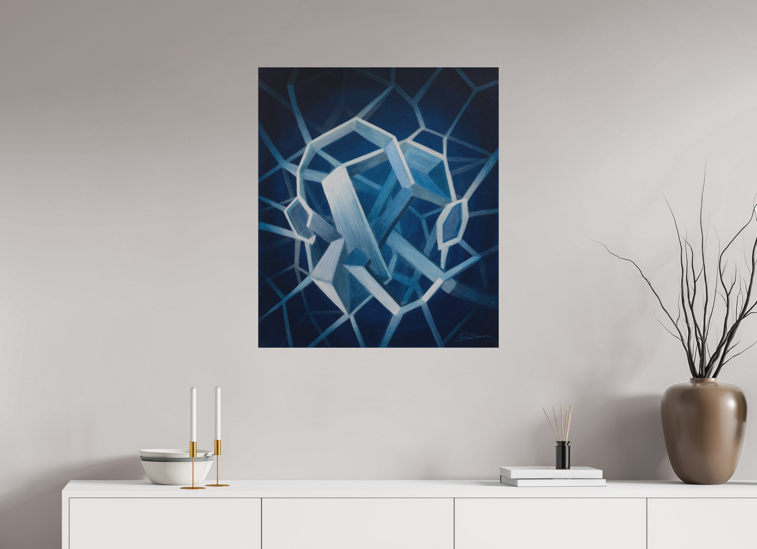 70 x 81,6 cm, Alu-Dibond mit Aufhängung Architektur der Zweisamkeit