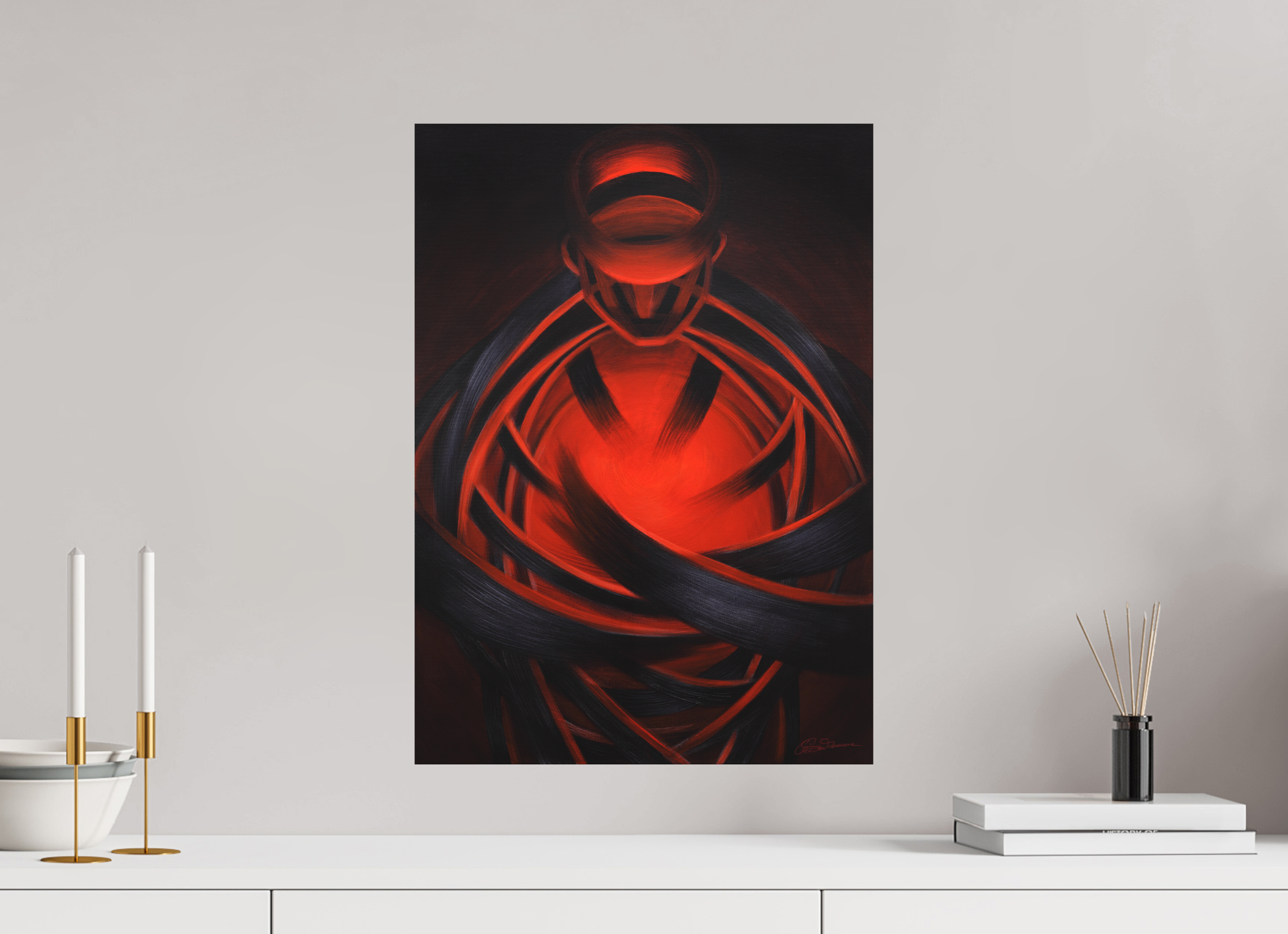 40 x 55,9 cm, Alu-Dibond mit Aufhängung Der Innere Magier