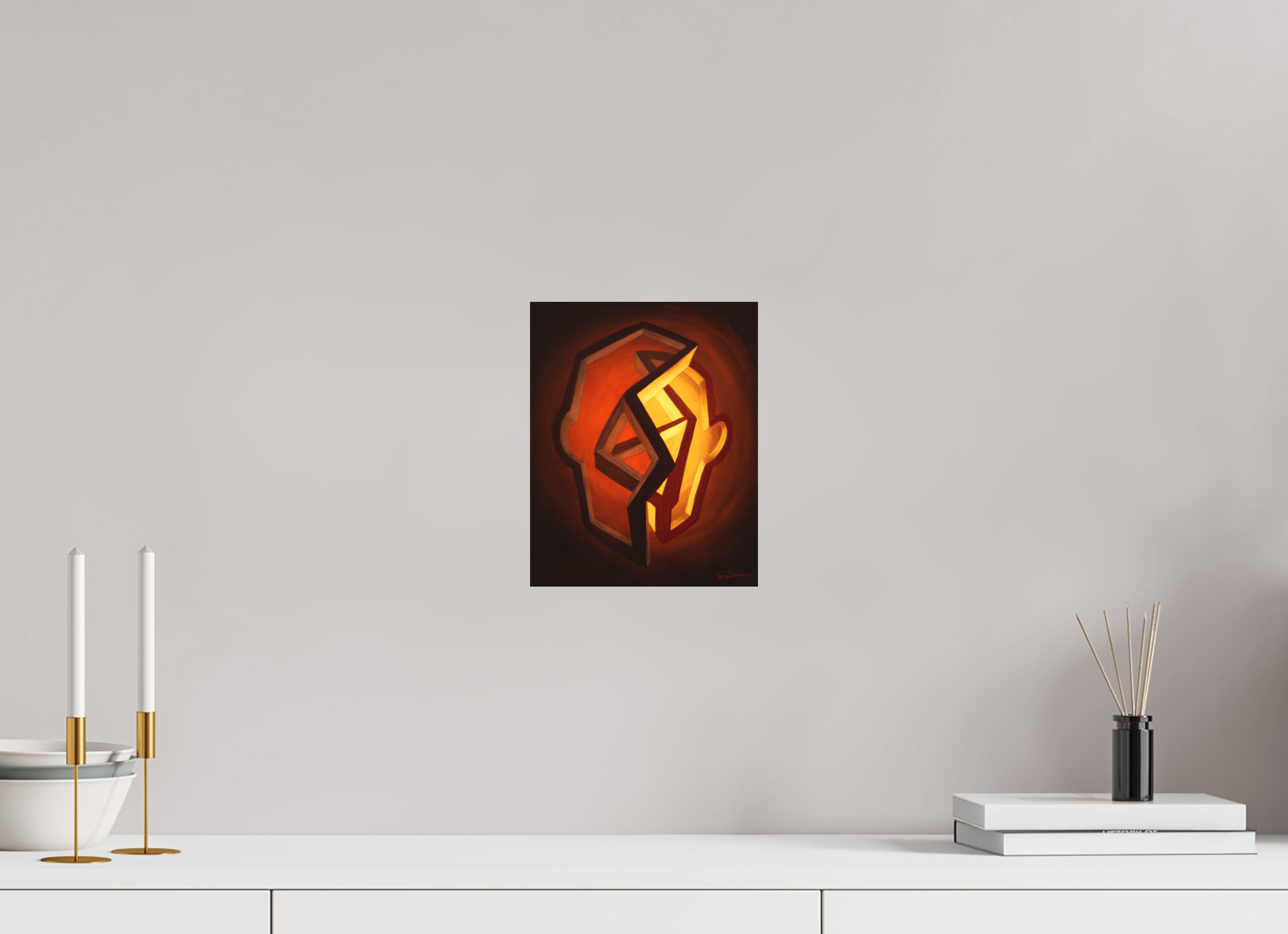 20 x 25 cm, Papier mit Holzrahmen, weiß Alu-Dibond mit Aufhängung Hochsommer | Höhepunkt