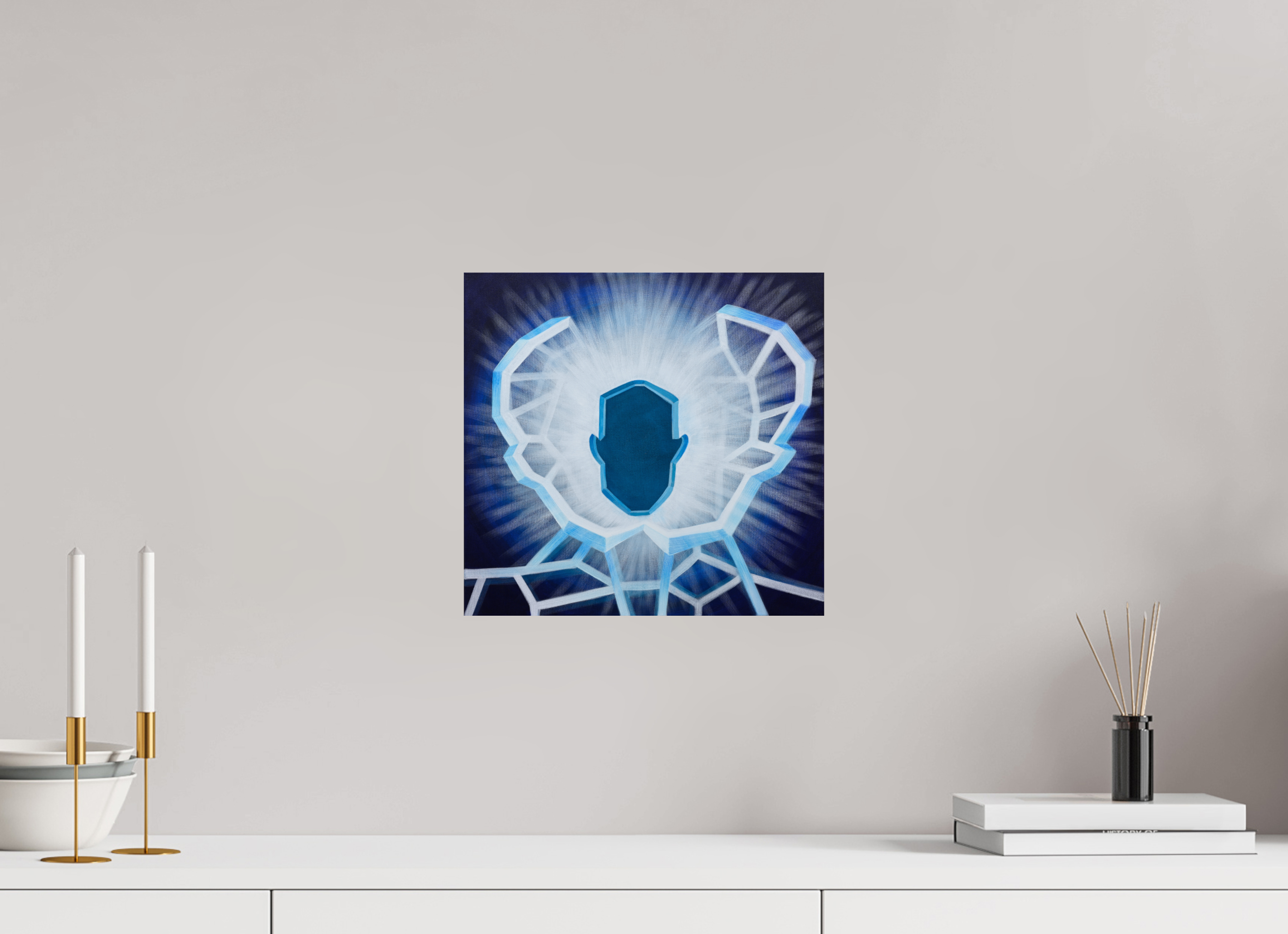 31,5 x 30 cm, Fine Art Print auf Aluminum Öffnung - vom alten zum neuen Ich