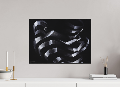 55,9 x 40 cm, Alu-Dibond mit Holzrahmen, schwarz Duell &amp; Duett