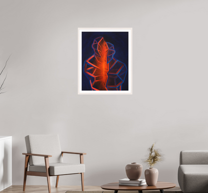 60 x 75,1 cm, Druck auf Papier gerahmt Gemeinsame Mitte