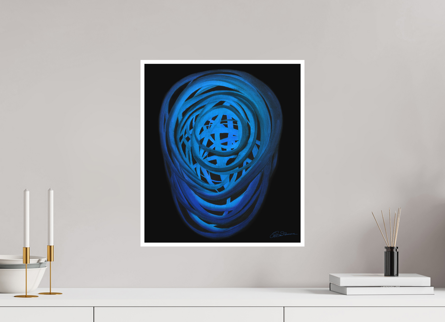 40 x 45,9 cm, Papier ohne Rahmen Wasser | Winter