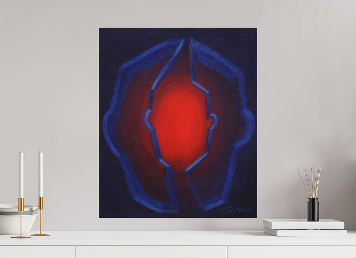 50 x 60 cm, Alu-Dibond-Druck mit Aufhängung Inneres Kind