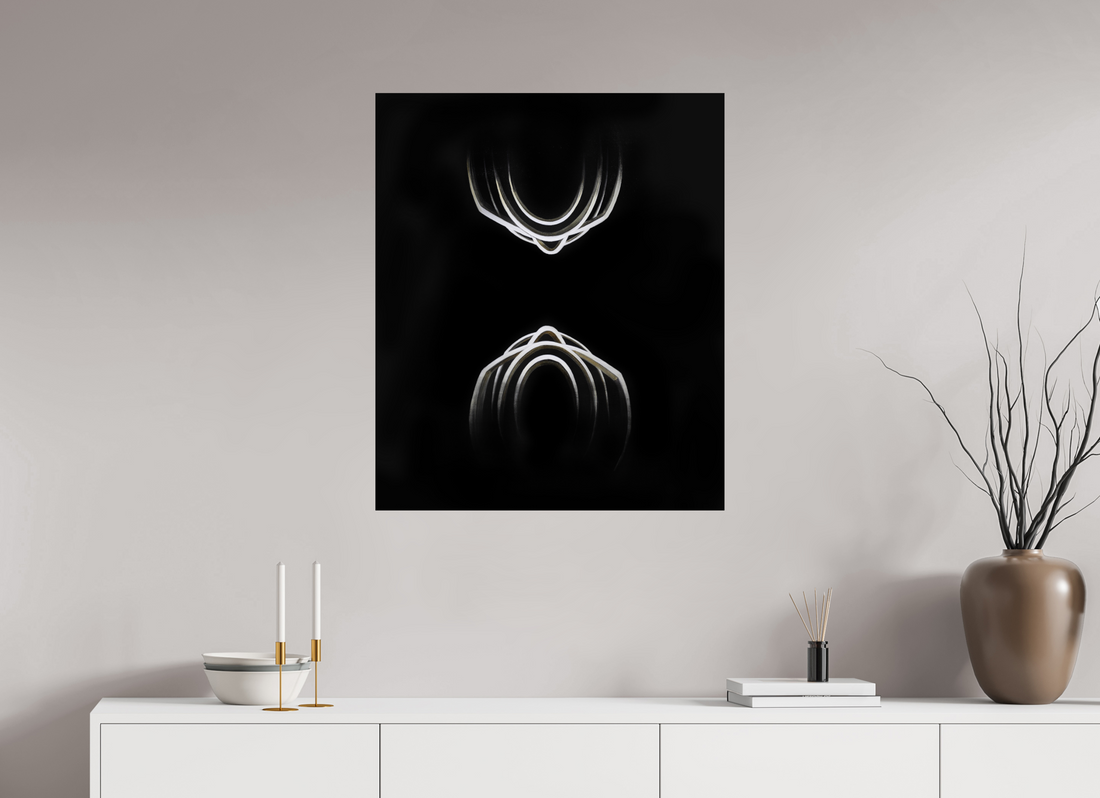 70 x 83,7 cm, Fine Art Print auf Metal Begegne Dir selbst – erkenne Dich selbst