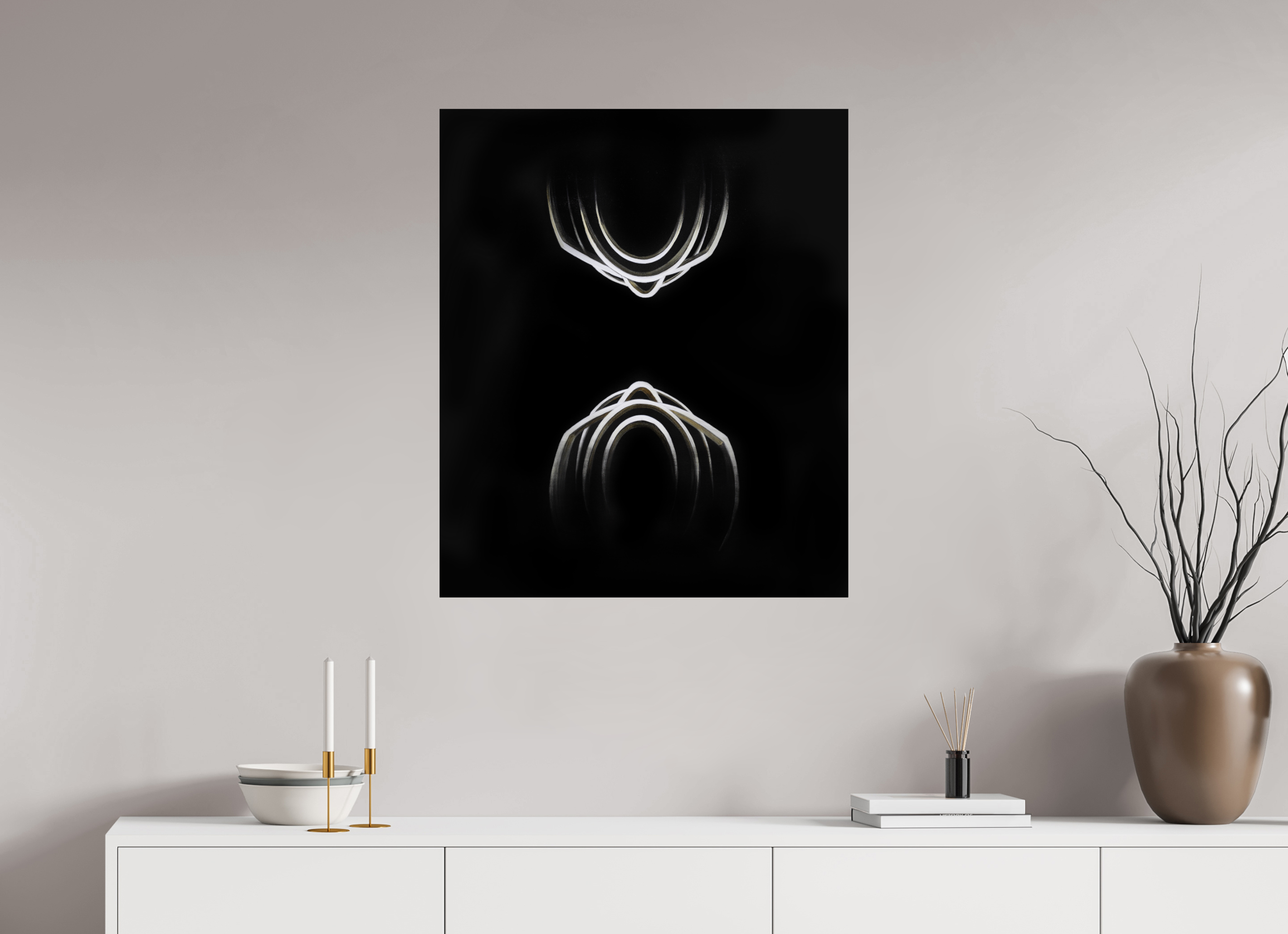 70 x 83,7 cm, Fine Art Print auf Metal Begegne Dir selbst – erkenne Dich selbst