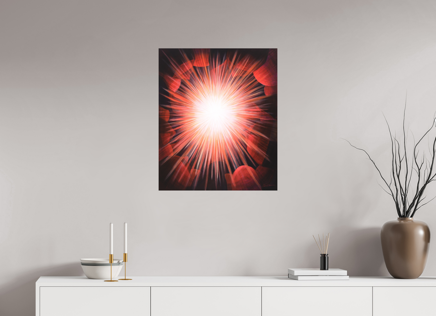 60 x 71,9 cm, Alu-Dibond mit Aufhängung Gemeinsames Leuchten