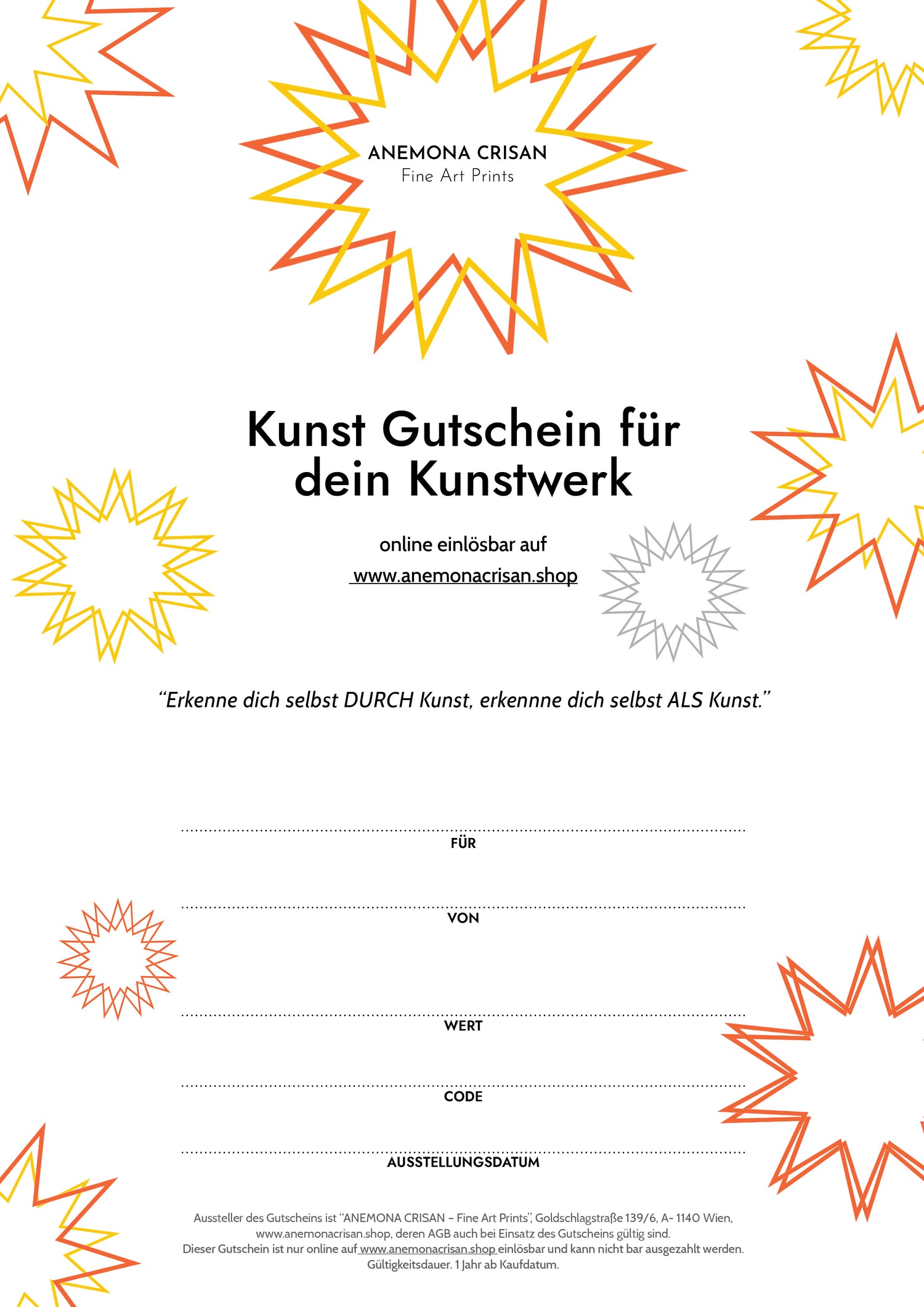 Gift voucher