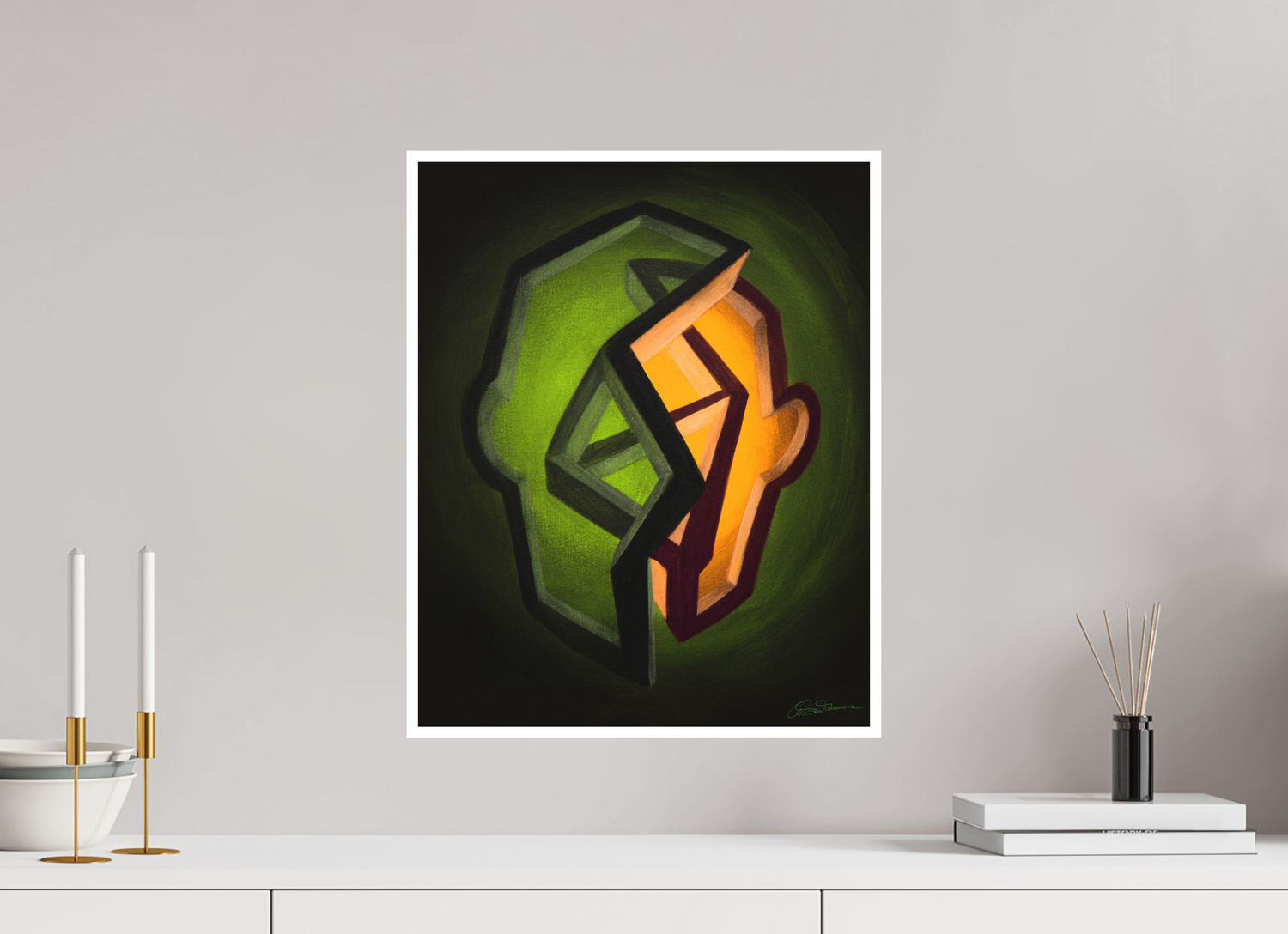 40 x 50 cm, Papier ohne Rahmen Frühling – Erwachen