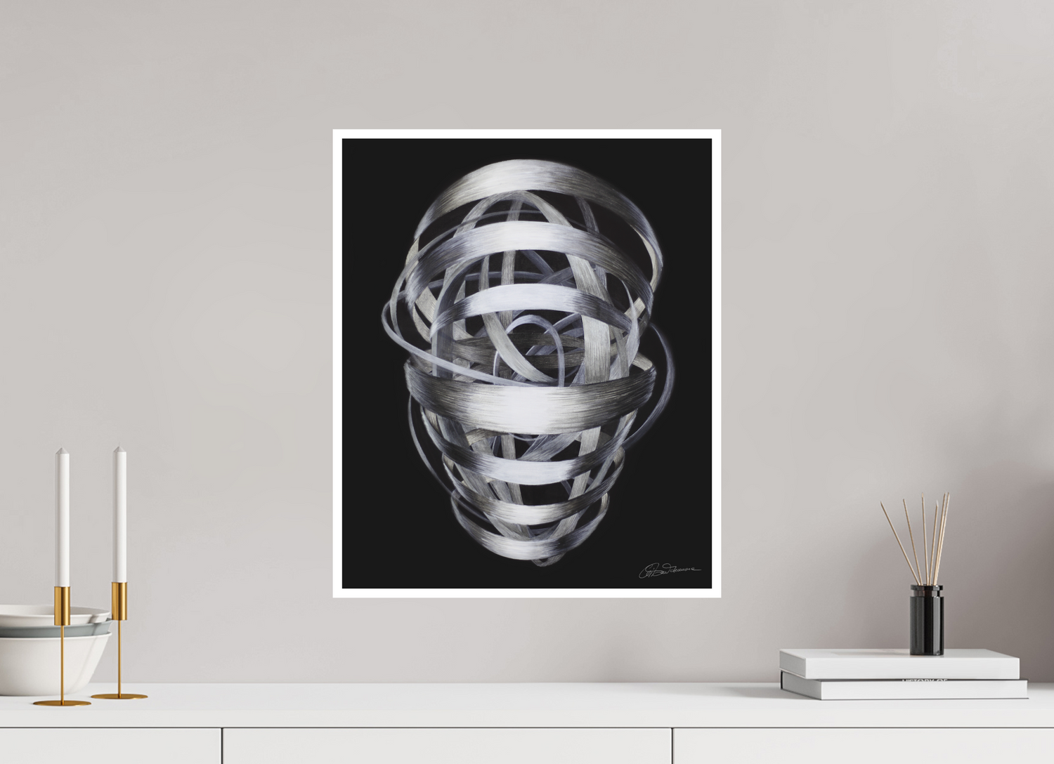 40 x 48,7 cm, Papier ohne Rahmen Architektur des Bewusstseins