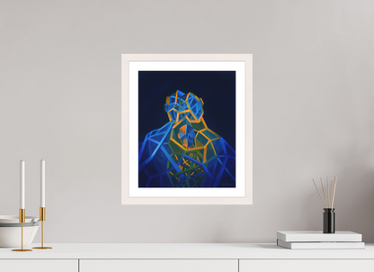 30 x 35,7 cm, Papier mit Holzrahmen | weiß | Museumsglas Trinität – Eltern Kind