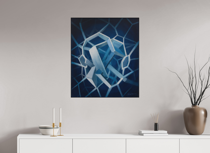 70 x 81,6 cm, Alu-Dibond mit Holzrahmen, schwarz Architektur der Zweisamkeit