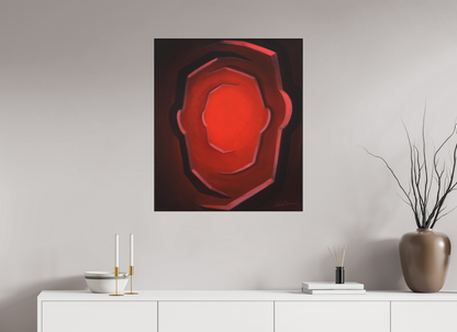 70 x 81,4 cm, Alu-Dibond mit Holzrahmen, schwarz Ich war, ich bin, ich werde sein