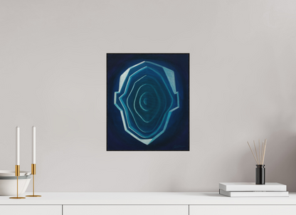 30 x 35,4 cm, Alu-Dibond mit Holzrahmen, schwarz Schichten des Selbst