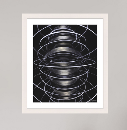 30 x 36,3 cm, Druck auf Papier gerahmt Schwingung