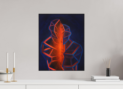 40 x 50,1 cm, Alu-Dibond mit Holzrahmen, schwarz Gemeinsame Mitte