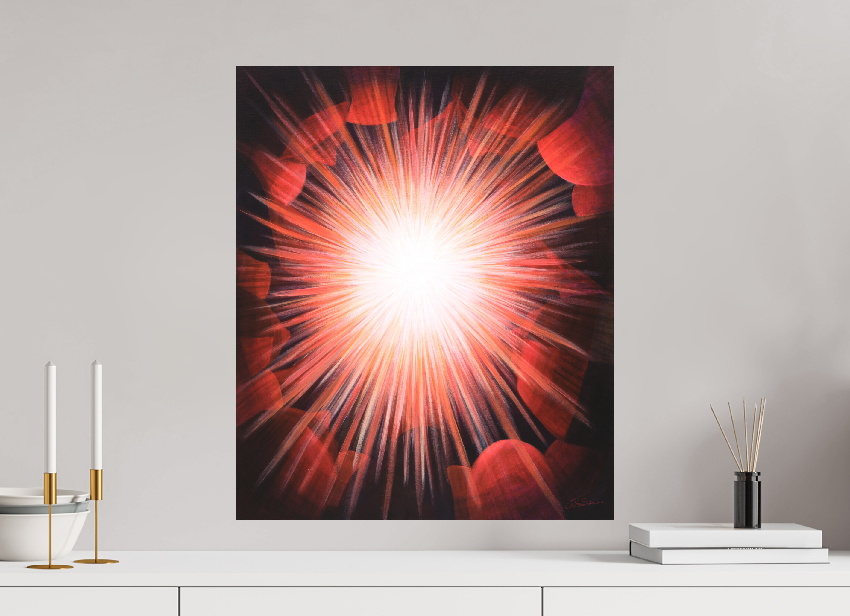 50 x 60 cm, Alu-Dibond mit Aufhängung Gemeinsames Leuchten