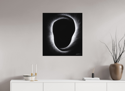 70 x 75,5 cm, Alu-Dibond mit Aufhängung Eklipse