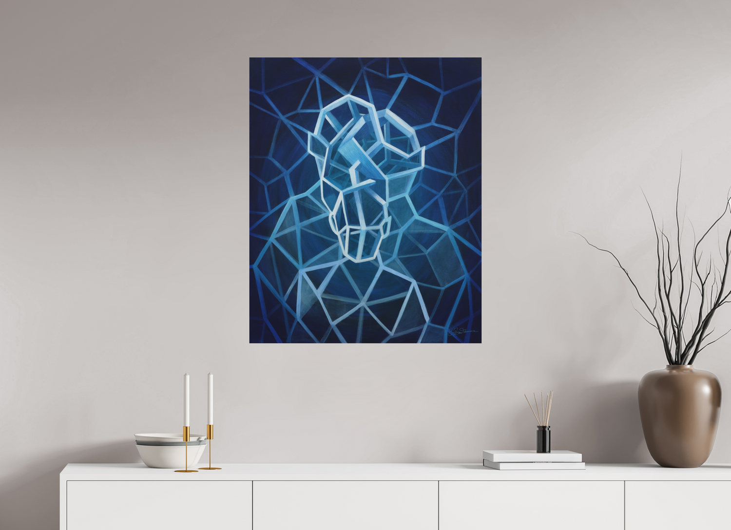 70 x 86,2 cm, Alu-Dibond mit Aufhängung Familienfeld