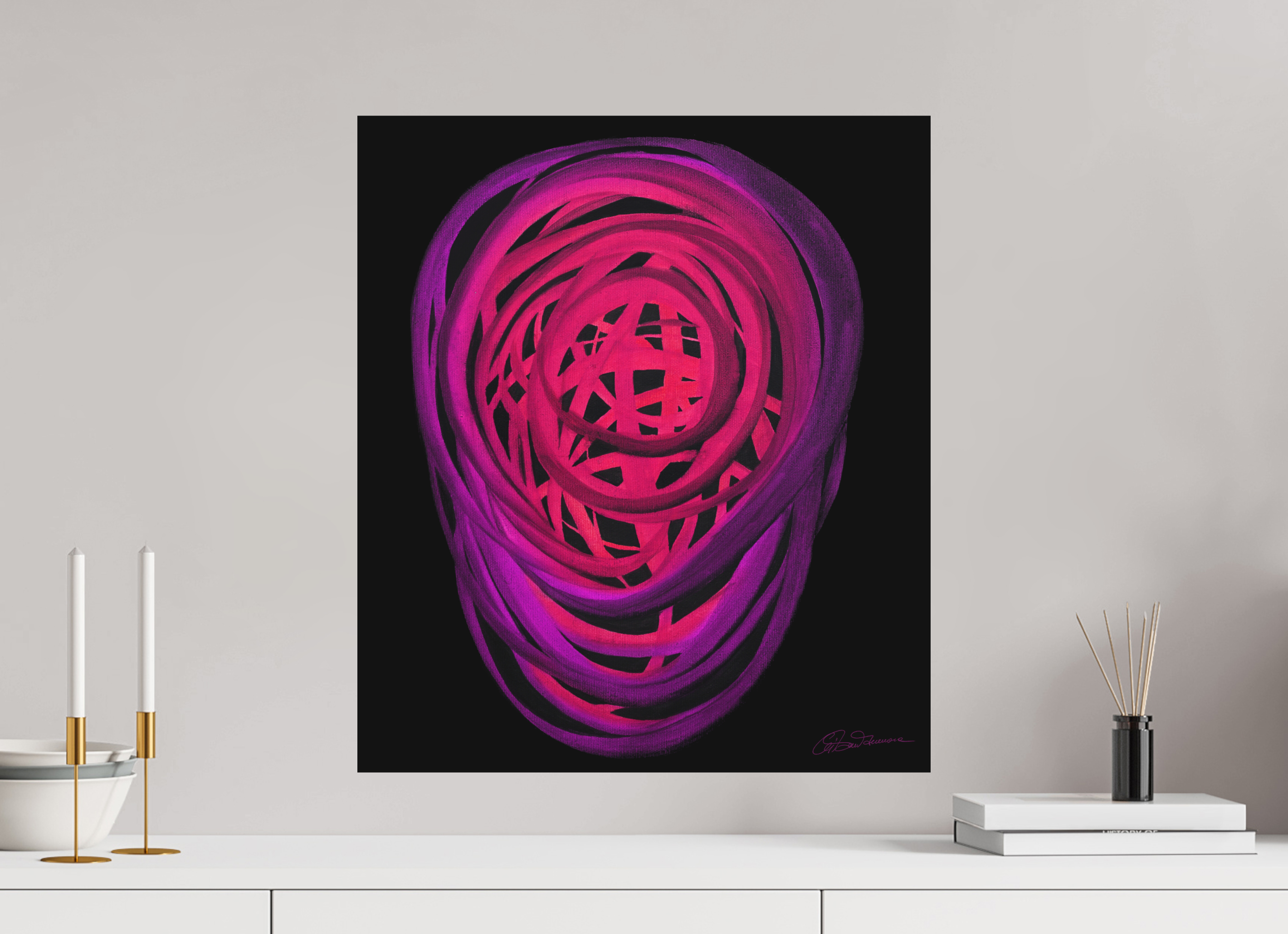 50 x 57,3 cm, Alu-Dibond mit Aufhängung Blütezeit