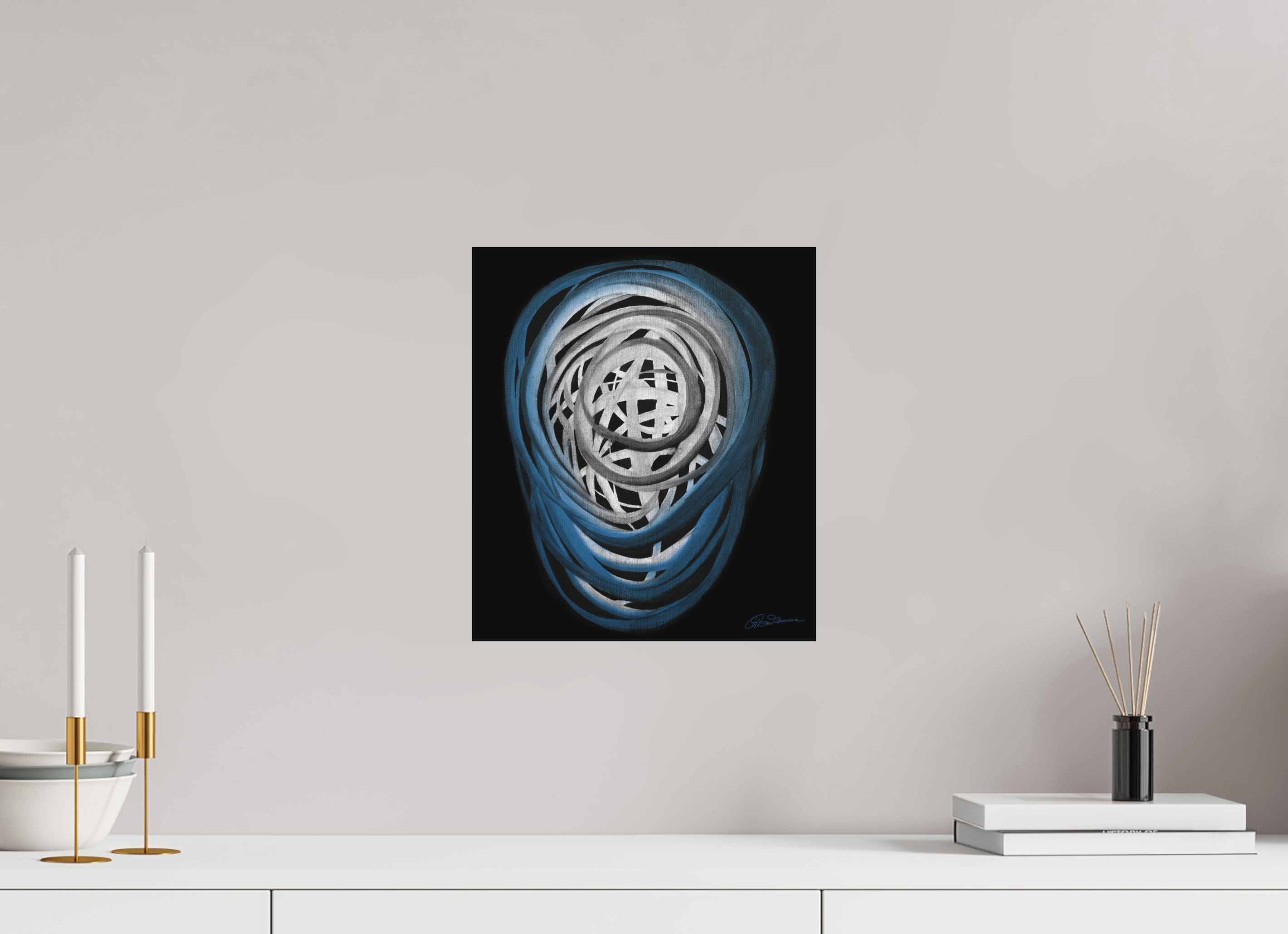 30 x 34,4 cm, Alu-Dibond mit Aufhängung Luft | Atem