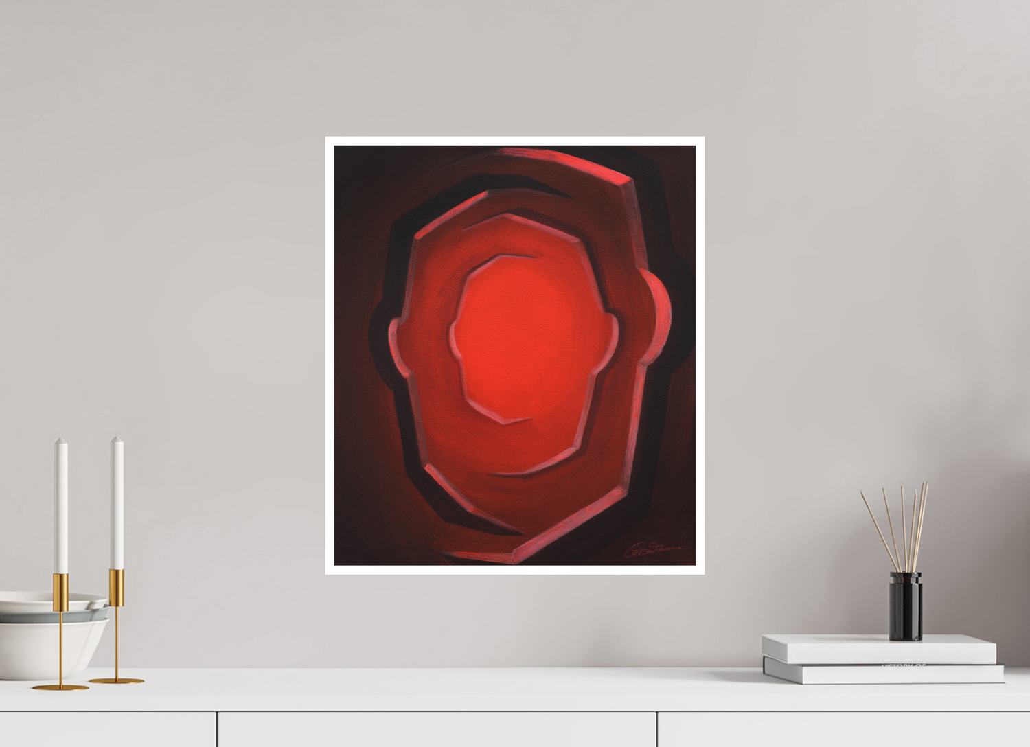 40 x 46,5 cm, Papier ohne Rahmen Ich war, ich bin, ich werde sein