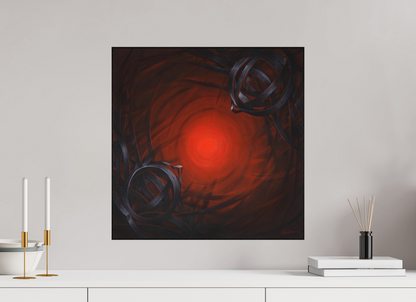 50 x 50 cm, Kunstdruck auf Alu-Dibond mit Holzrahmen, schwarz Lichtbildner