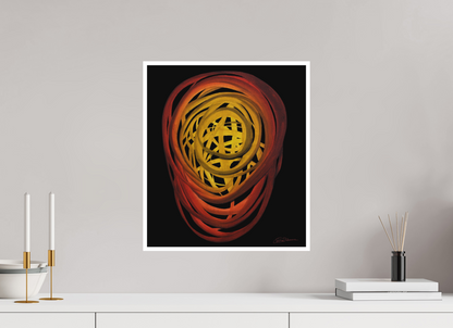 40 x 45,8 cm, Papier ohne Rahmen Feuer | Sommer