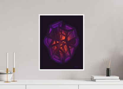 40 x 50 cm, Papier ohne Rahmen Emotionale Architektur: Selbstliebe