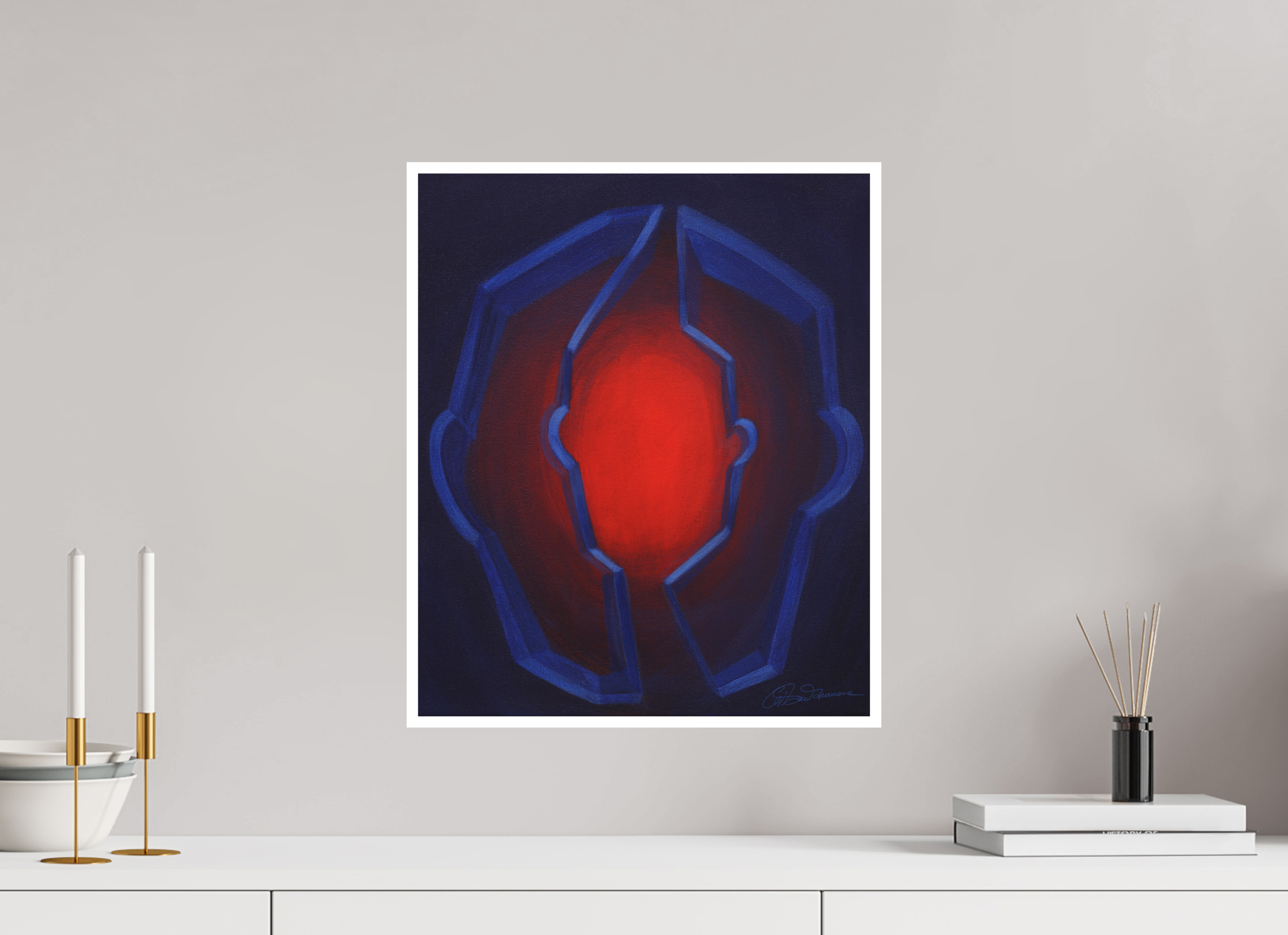 40 x 48 cm, Papier ohne Rahmen Inneres Kind