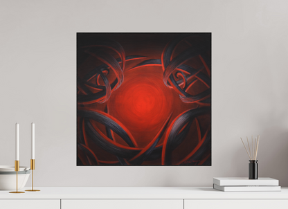 50,6 x 50 cm, Alu-Dibond mit Holzrahmen, schwarz Lichtbildner