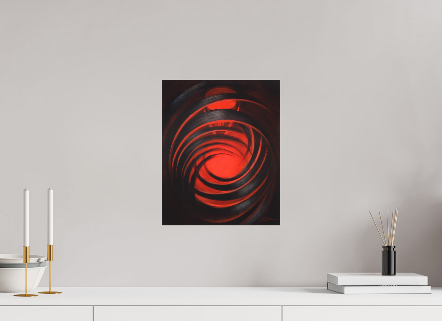 30 x 36,9 cm, Alu-Dibond mit Aufhängung Lichtformer