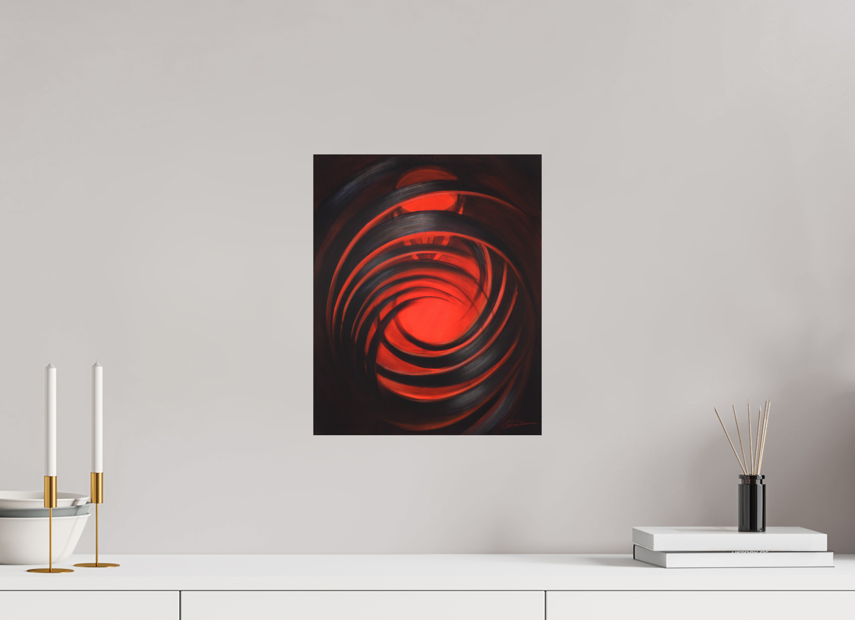 30 x 36,9 cm, Alu-Dibond mit Aufhängung Lichtformer