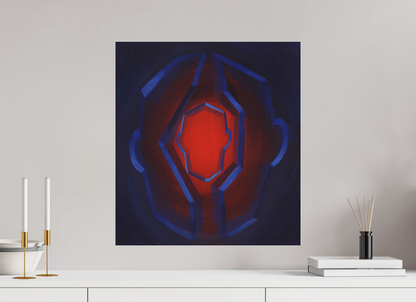 50 x 55 cm, Fine Art Pigmentdruck hinter Acrylglas Selbst-Bild. Innerer Übergang