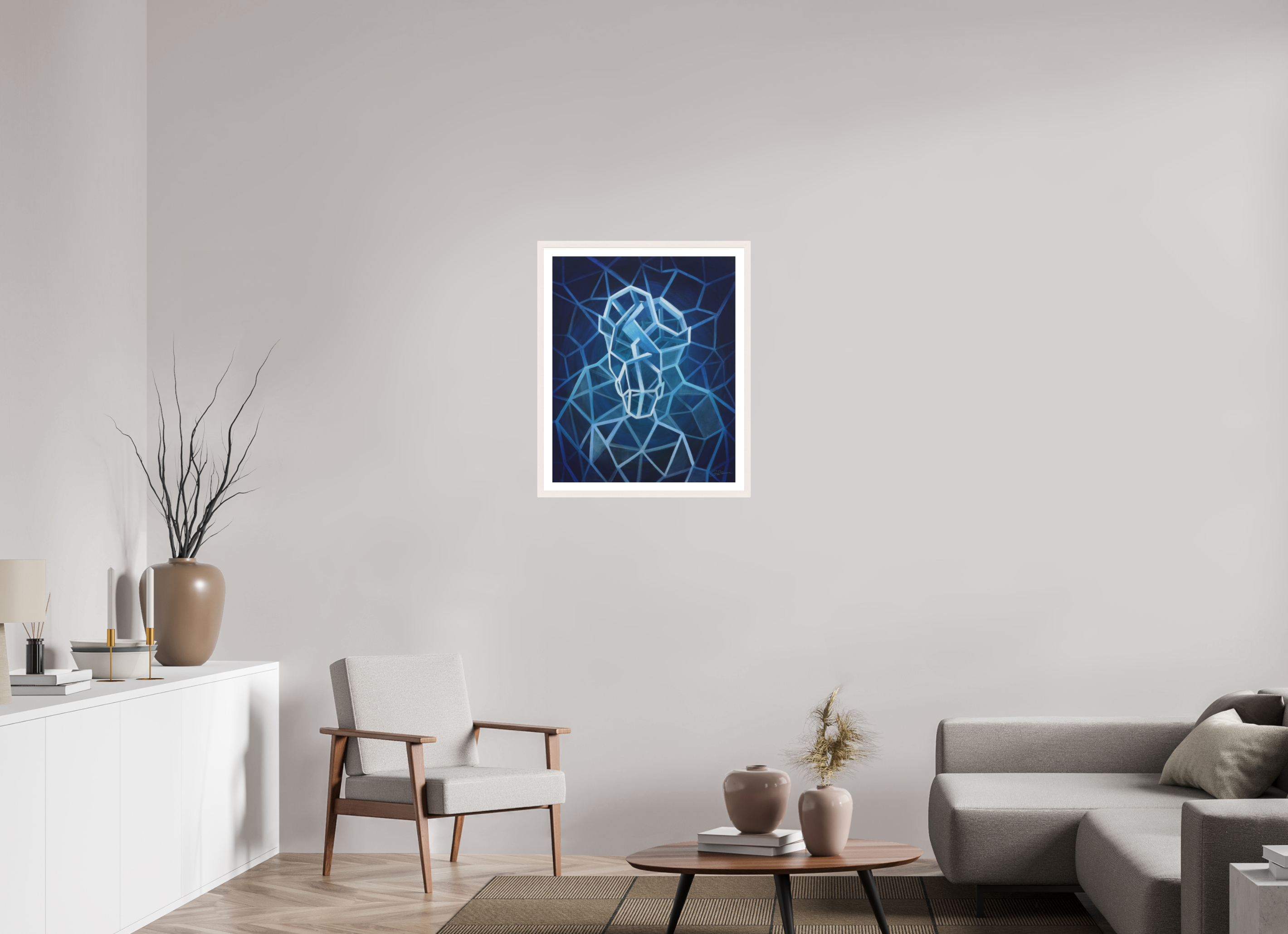 60 x 73,9 cm, Druck auf Papier gerahmt Familienfeld