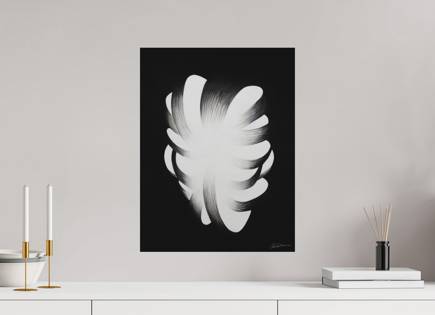 40 x 52,8 cm, Alu-Dibond mit Aufhängung Ausstrahlung