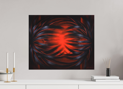 59,9 x 50 cm, Alu-Dibond mit Aufhängung Megnetische Genesis