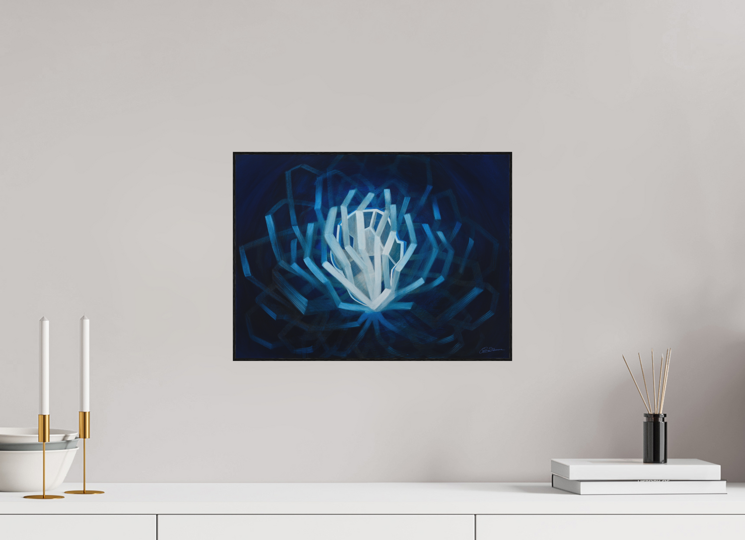 40,3 x 30 cm, Alu-Dibond mit Holzrahmen, schwarz Parallele Ichs