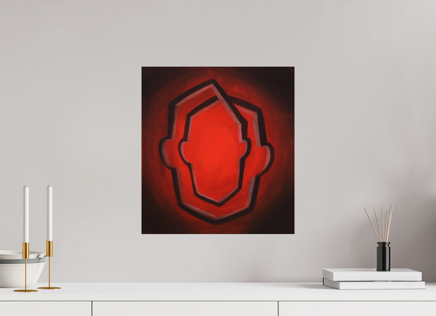 40 x 43,8 cm, Fine Art Print ohne Rahmen Selbst-Bild. Die unendliche Wandlung des Ich