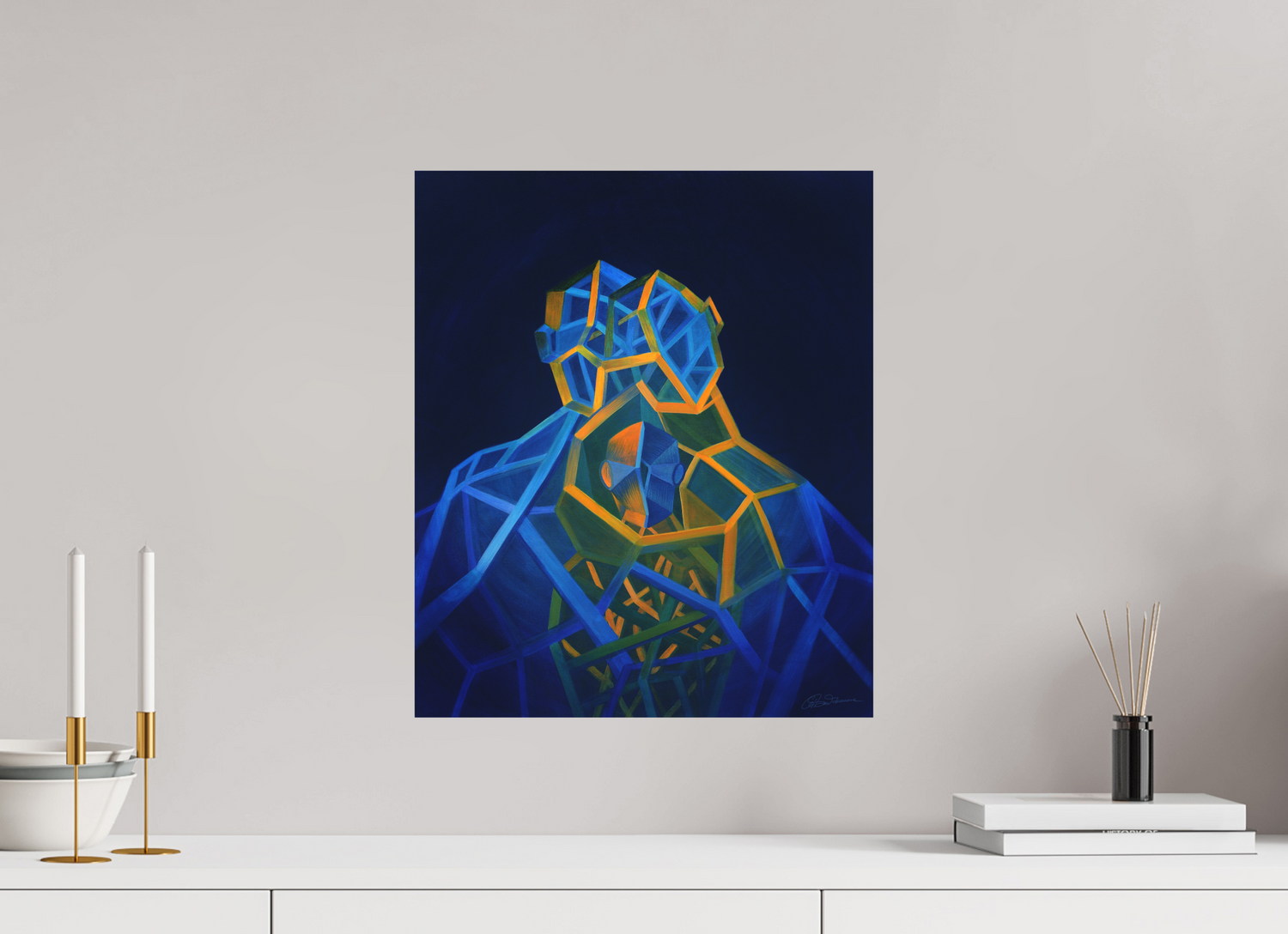 40 x 47,7 cm, Alu-Dibond mit Aufhängung Trinität – Eltern Kind