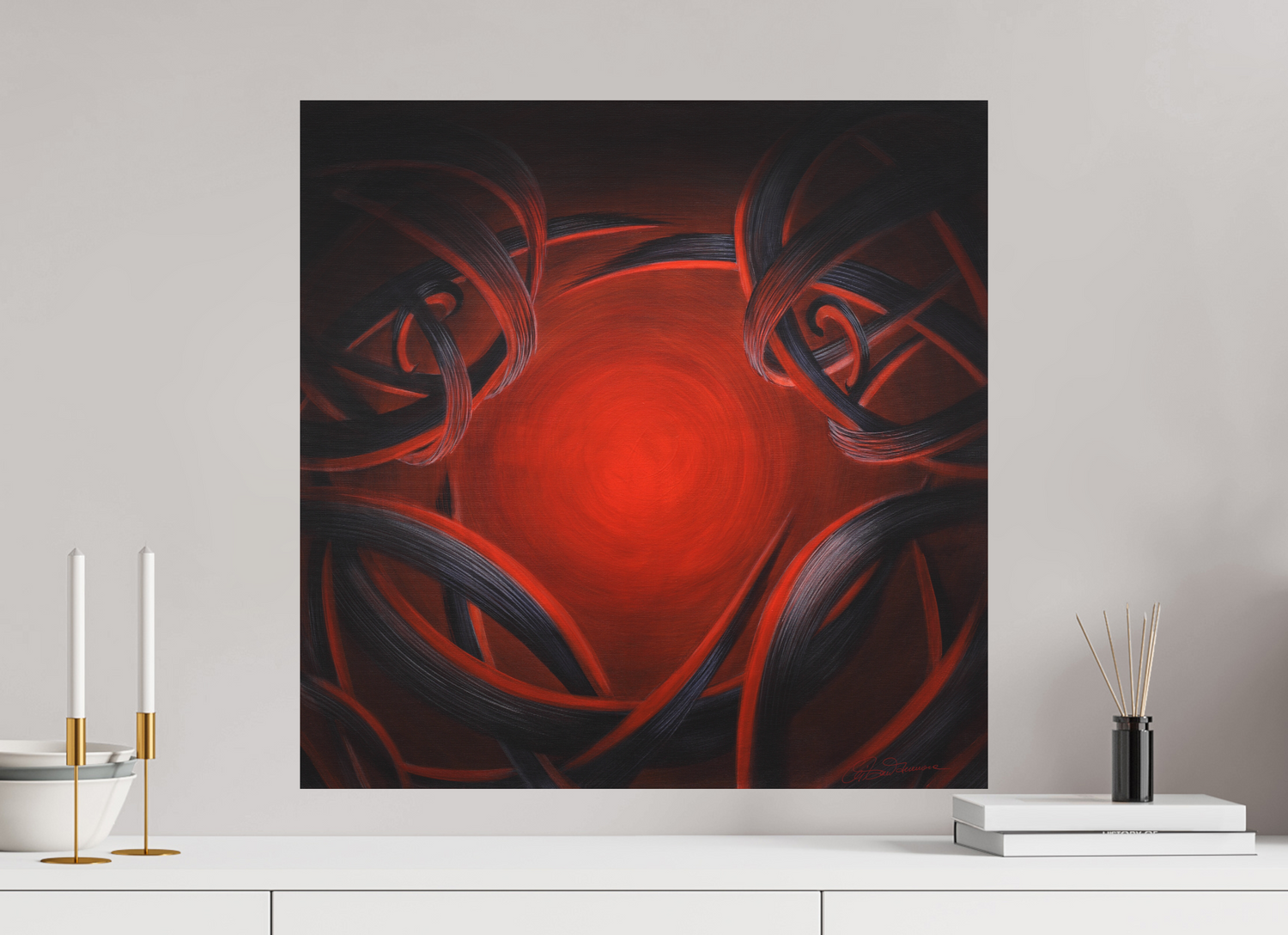 60 x 60 cm, Alu-Dibond mit Aufhängung Lichtbildner