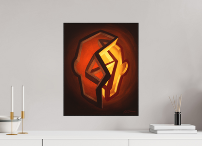 40 x 50 cm, Alu-Dibond mit Holzrahmen, schwarz Hochsommer | Höhepunkt