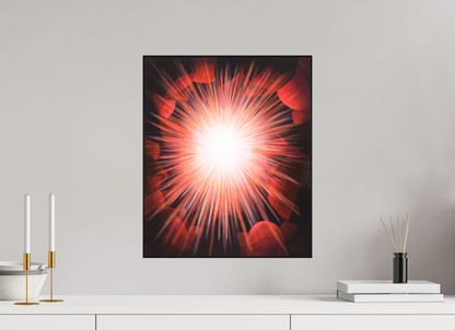 40 x 48 cm, Alu-Dibond mit Holzrahmen, schwarz Gemeinsames Leuchten