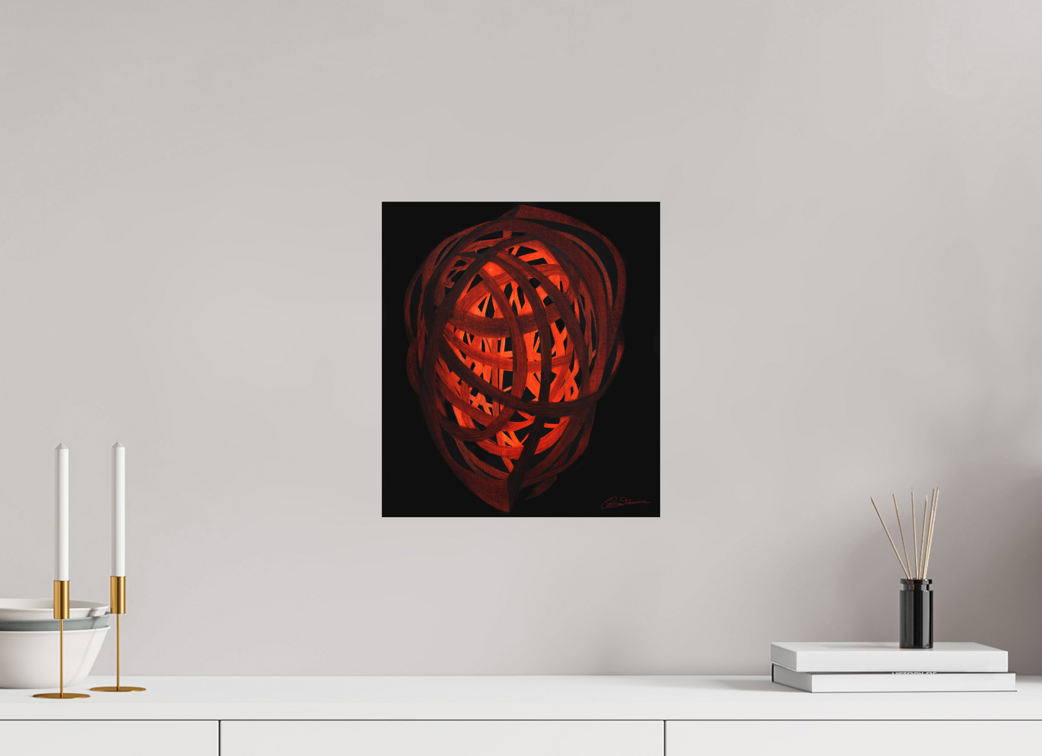 30 x 34 cm, Alu-Dibond mit Aufhängung Selbst Formung