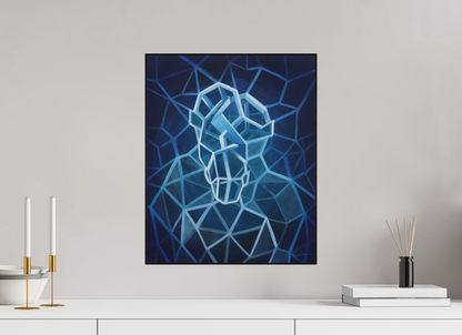 40 x 49,3 cm, Alu-Dibond mit Holzrahmen, schwarz Familienfeld