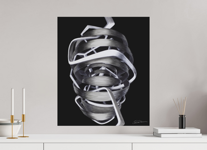 50 x 59,2 cm, Alu-Dibond mit Aufhängung Architektur des Bewusstseins - Innerer Pfad