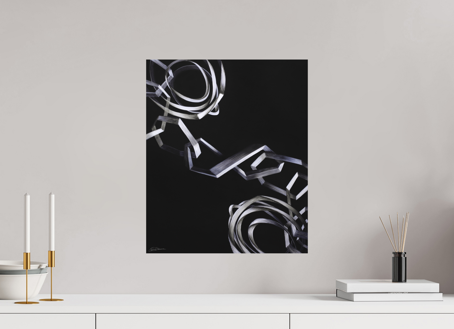 40 x 48 cm, Alu-Dibond mit Aufhängung Zusammen hängen