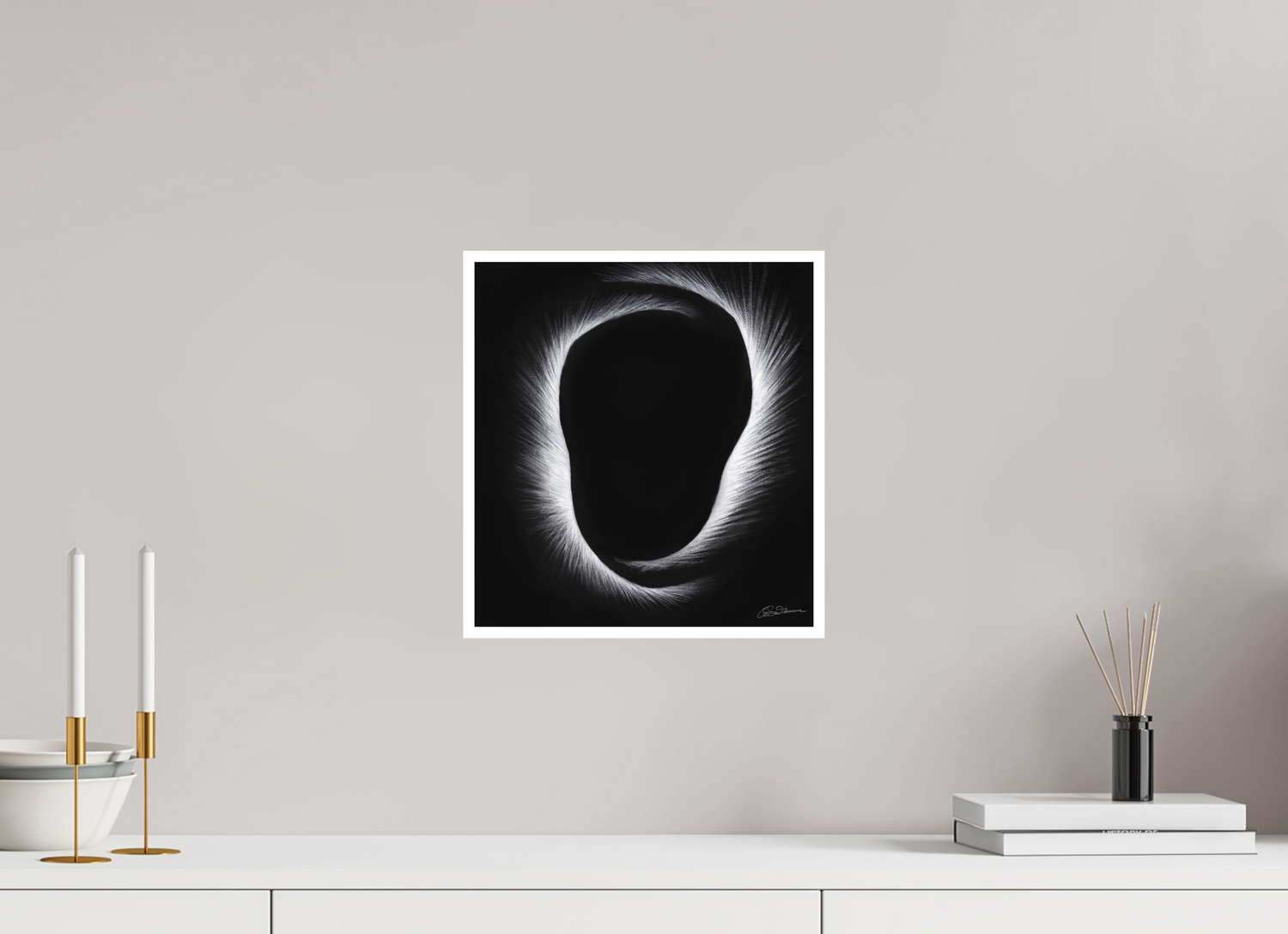 30 x 32,3 cm, Papier ohne Rahmen Eklipse